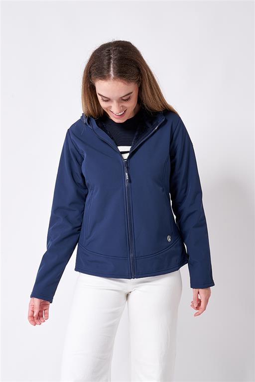 Navy Damen-Softshelljacke