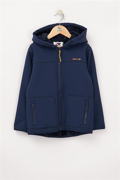 Navy Kinder-Softshelljacke